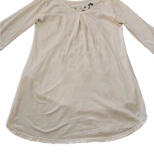 Chic Cream Long Sleeve Women's Top